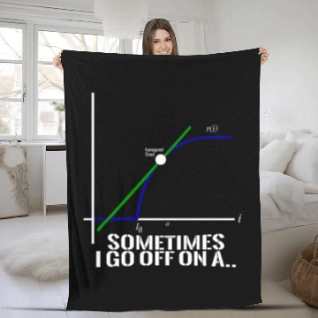 Discover Sometimes I Go Off On A Tangent Math Teacher Gift Fleece Blankets