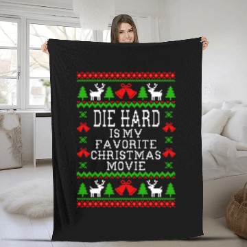 Discover Die Hard Is My Favorite Christmas Movie Fleece Blankets