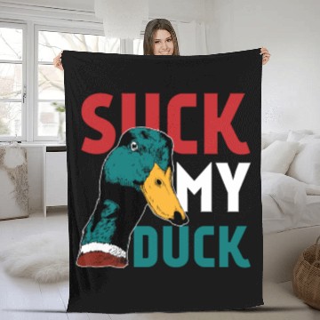 Discover Animal Print - Suck Duck Fleece Blankets