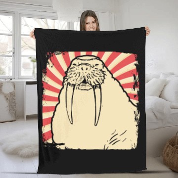 Discover Walrus Seal Fleece Blankets