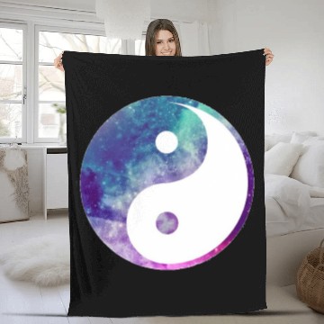 Discover ying and yang Fleece Blankets
