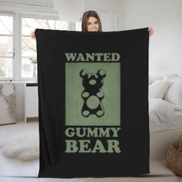 Discover Wanted Gummy Bear Fleece Blankets