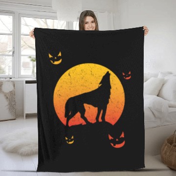 Discover Halloween Wolf Moon - Limited Edition Fleece Blankets