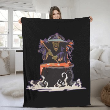 Discover Halloween Witch Magic Fleece Blankets