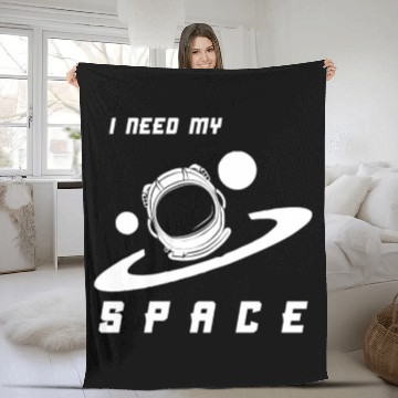 Discover i need space Fleece Blankets