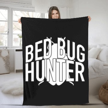 Discover Bed Bug Hunter Fleece Blankets