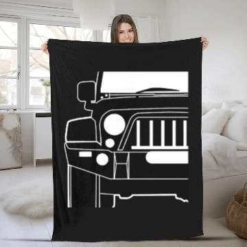 Discover jeep wrang Fleece Blankets