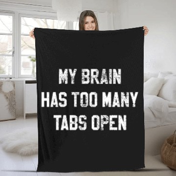 Discover Confused thoughts Overloaded computer science Fleece Blankets