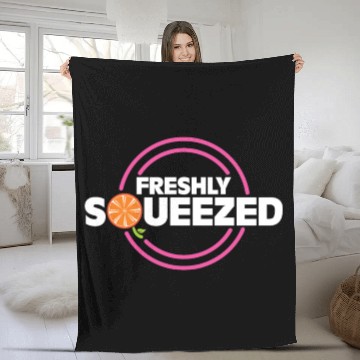 Discover Freshly Squeezed Orange Juice gift kids Fleece Blankets