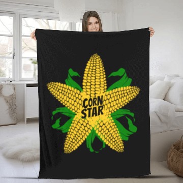 Discover Corn Star Fleece Blankets