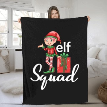 Discover elf squad Fleece Blankets