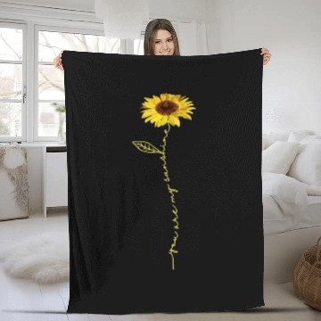 Discover You Are My Sunshine Hippie Sunflower girlfriend Fleece Blankets