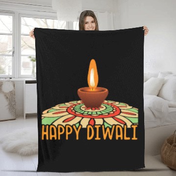 Discover Happy Diwali Fleece Blankets