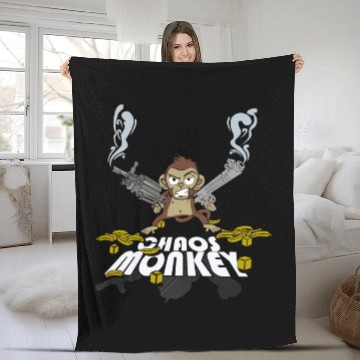 Discover Chaos Monkey Fleece Blankets