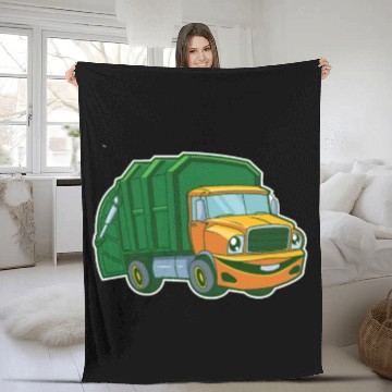 Discover I Love Garbage Rubbish Trash Trucks Boys Dads Gift Fleece Blankets