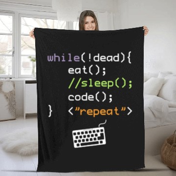 Discover Computer Science Programmer Fleece Blankets