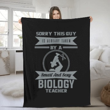 Discover Biology Organic Biologist Teacher Science Gift Fleece Blankets