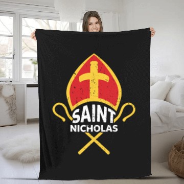 Discover Saint Nicholas Fleece Blankets