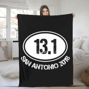 Discover 13.1 San Antonio 2018 Fleece Blankets