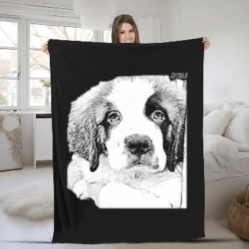 Discover Saint Bernard Fleece Blankets