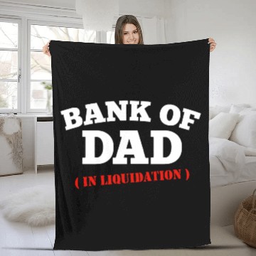 Discover BANK OF DAD Fleece Blankets
