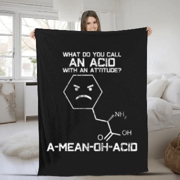 Discover Chemistry teacher acid Oh joke Fleece Blankets