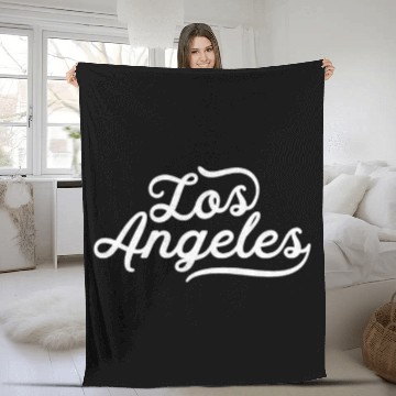 Discover Classic Los Angles Retro California LA Lifestyle Fleece Blankets