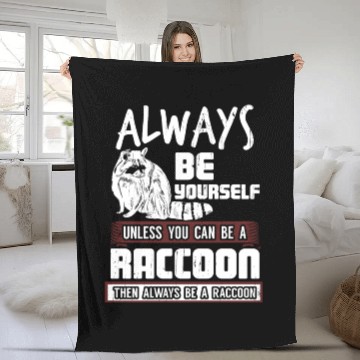 Discover Raccoon Fleece Blankets