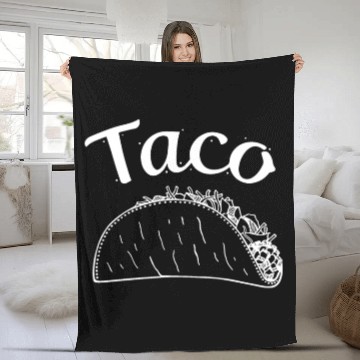 Discover threadrock taco taquito infant bodysuit men matchi Fleece Blankets