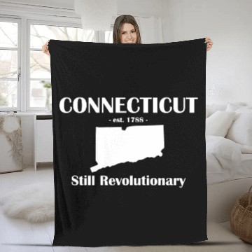 Discover connecticut est 1788 Still Revolutionary Fleece Blankets