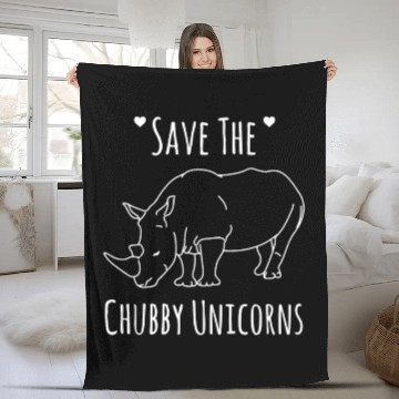 Discover Rhino Endangered Leather Family Fleece Blankets