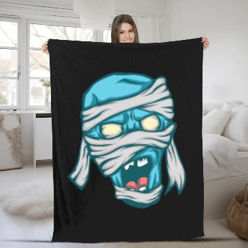 Discover Zombie | Horror Thriller Bandage Creepy Monster Fleece Blankets