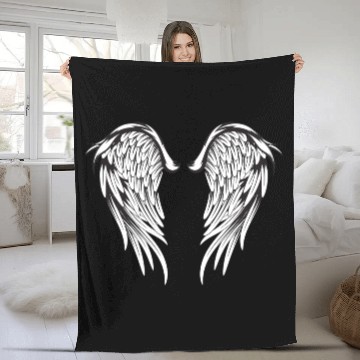 Discover Angel Wings Fleece Blankets