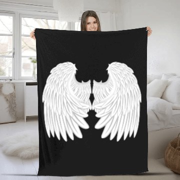 Discover Angel Wings Fleece Blankets