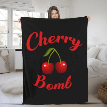 Discover Cherry Bomb Retro Vintage 70s 80s Fleece Blankets Gift Fleece Blankets