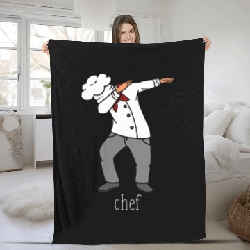 Discover funny chef dance dabbing dab Fleece Blankets