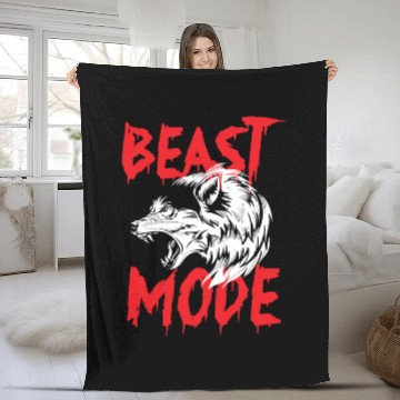 Discover Wolf pack predator wild lonely animal moon Fleece Blankets