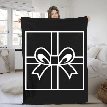 Discover Decorated Gift Box Fleece Blankets