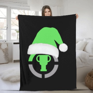 Discover Game Theory Official Logo Santa Hat Edition Gifts Fleece Blankets