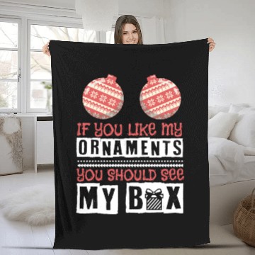 Discover Boobs Sexy Christmas Dirty Naughty Boobs Gift Fleece Blankets