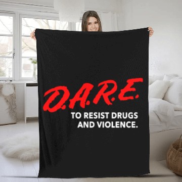Discover Dare To Resist Drugs Violence Brand New Multiple S Fleece Blankets