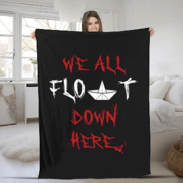 Discover Stephen we all float down here movie scene baloon Fleece Blankets