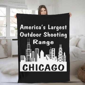 Discover Chicago America’s Largest Outdoor Shooting Range Fleece Blankets