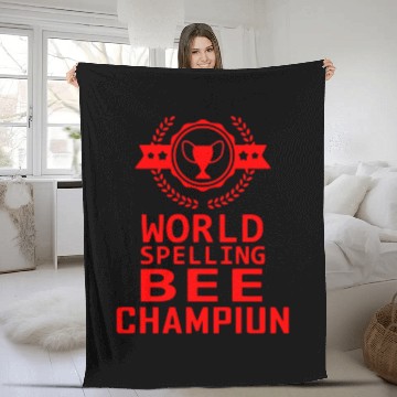 Discover Spelling Bee Champiun Fleece Blankets