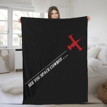 Discover Cow Bebop logo Fleece Blankets