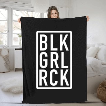 Discover Black Girl Rock | Black Power Black History Fleece Blankets