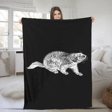 Discover Groundhog Day Phil Punxsutawney Woodchuck Fleece Blankets