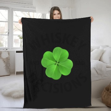 Discover Green Irish Shamrock Fleece Blankets St Patricks Day