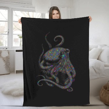 Discover Octopus Psychedelic Fleece Blankets
