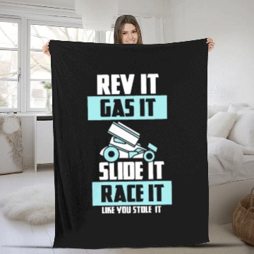 Discover SPRINT CAR RACING GIFT: Race It Like You Stole It Fleece Blankets
